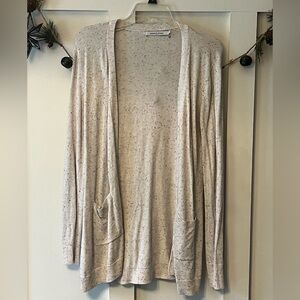 Elegant Beige Open-Front Cardigan
